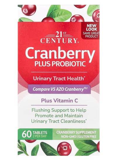 Buy Cranberry Plus Probiotic Urinary Tract Support - 60 Tablets in UAE