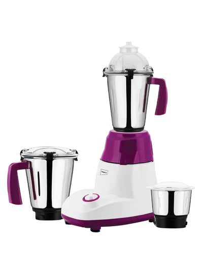 Buy 3-In-1 Mixer Grinder-  Copper Motor, Unbreakable ABS Body, Stainless Steel Jars, Razor Sharp Blades 1500 ml 750 W BL 318 White/Pink in UAE