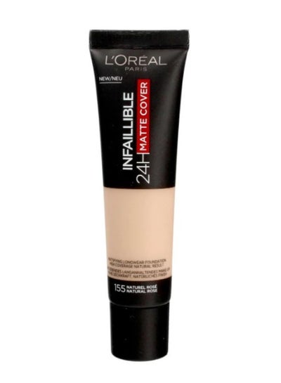 Buy Infallible 24H Matte Cover Foundation 155 Natural Rose in Egypt