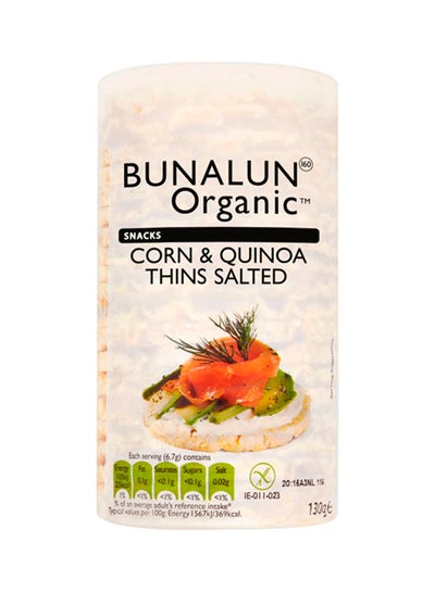 Buy Organic Corn And Quinoa Thin Salted Rice Crisps 130grams in UAE