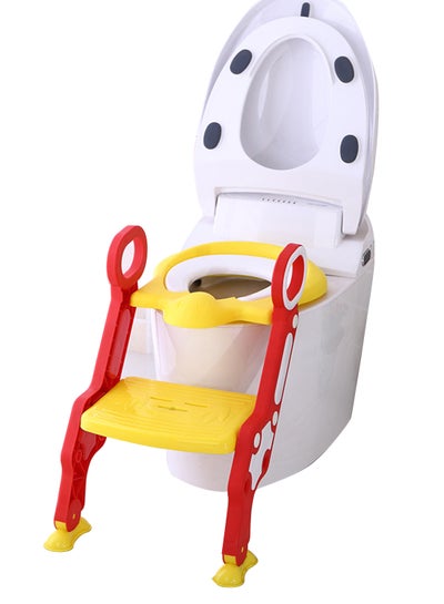 Buy Step Stool Foldable Potty Trainer Seat - Yellow in UAE