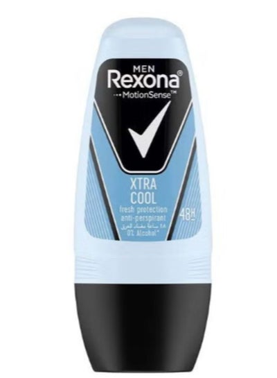 اشتري Rexona Men Antiperspirant Deodorant Extra Cool Roll On Clear 50ml في السعودية