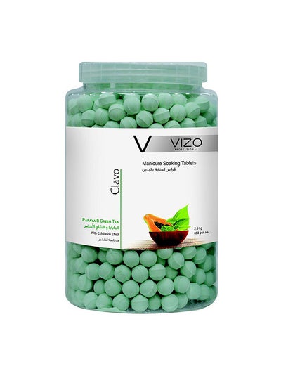 Buy Clavo Manicure Soaking Tablets Papaya & Green Tea 2800grams in UAE