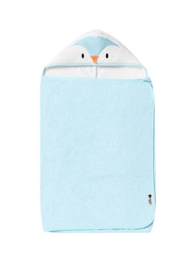 Buy Splashtime Hug ‘n’ Dry Hooded Towel, Highly Absorbent And Super SOft MicrOfibre Material, Hypoallergenic, 6-48m, Percy the Penguin GrOfriend, Blue in Saudi Arabia