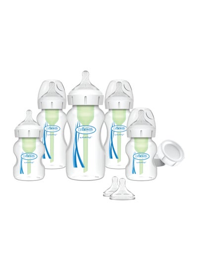 Buy Pp W-N Anti-Colic Options+ Newborn Feeding Set (2X150 Ml & 3X270 Ml Bottles, 2Xl2 Nipples, 2 Storage Caps, 3 Cleaning Brushes) in UAE