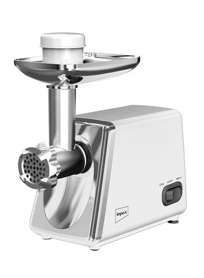 Buy Turbo Power Meat Grinder 1800 W MG 3801 White/Silver in Saudi Arabia