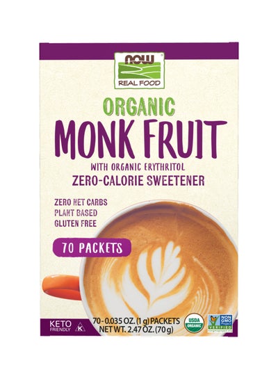 Buy Pack Of 70 Organic Monk Fruit Zero-Calorie Sweetener in UAE