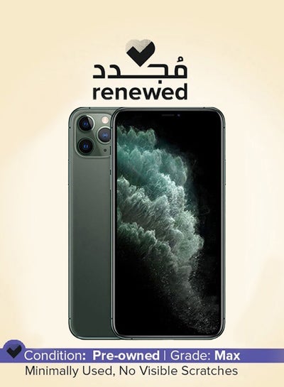 Buy Renewed - iPhone 11 Pro Max With FaceTime Green 256GB 4G LTE in Saudi Arabia