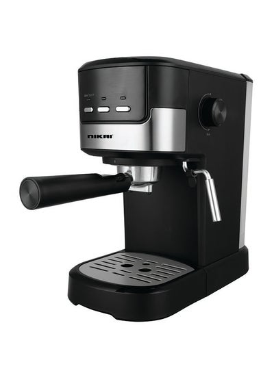 Buy 15 Bar Espresso/Cappuccino Coffee Maker, 1.25 Liter Detachable Drop Tray, High Pressure Frothing Function, Die-Cast Aluminum Alloy Boiler 1.25 L 1100 W NEM1990AX Black/Silver in Saudi Arabia