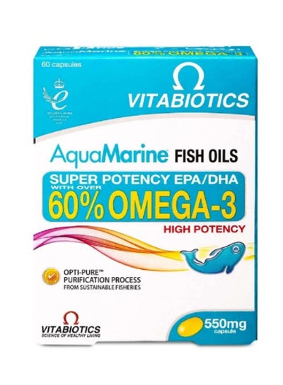 Buy AquaMarine Fish Oils Omega-3 - 60 Capsule in Saudi Arabia