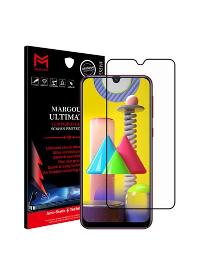 Buy Ultimate Tempered Glass Screen Protector For Samsung Galaxy M31 Black/Clear in UAE