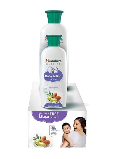 اشتري Nourishing And Moisturising Baby Lotion - 400 ml + 200 ml Free في الامارات