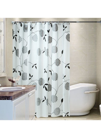 Buy Waterproof Printed Shower Curtain Multicolour 180 x 180cm in Saudi Arabia