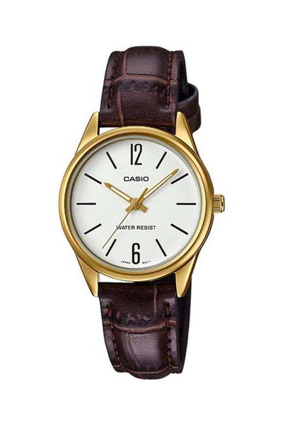 Buy Women's Leather Analog Wrist Watch LTP-V005GL-7BUDF in UAE