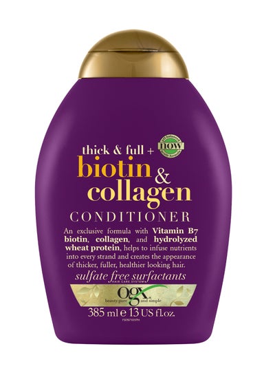 Buy Conditioner, Thick & Full+ Biotin & Collagen Purple 385ml in UAE