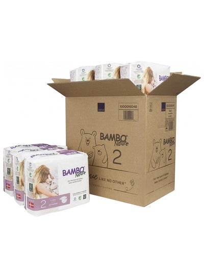 Buy Eco-Friendly Diapers Size 2 3-6 Kg 180 Diapers Mega pack in UAE