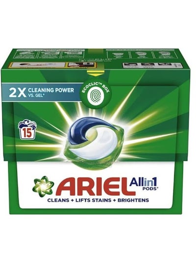 Buy Original All-In-1 Pods, 15 Count Laundry Detergent Pods. Cleans Multicolour 307.5grams in UAE