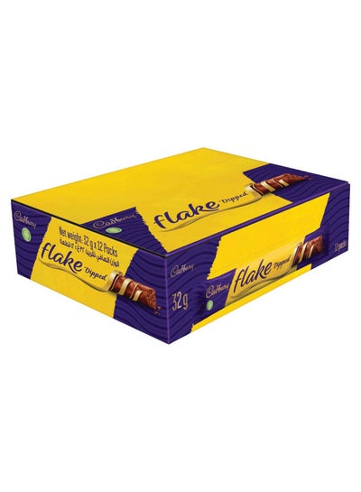 Buy Flake Dipped Chocolate Bar 32grams Pack of 12 in Egypt