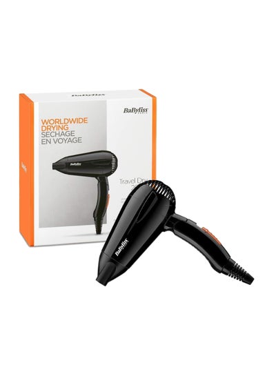 Buy Hair Dryer | Powerful 2000w Drying Performance With Dual Voltage For Travel Convenience | 2 Heat And Speed Settings With Fast Drying Time | Lightweight And Portable Design | 5344SDE Black in Egypt