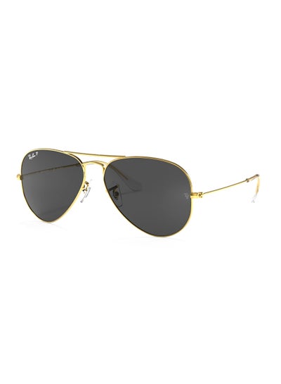 Buy Unisex UV Protection Aviator Shape Metal Sunglasses RB3025 9196/48 58-14 - Lens Size: 58 Mm - Polished Gold in UAE