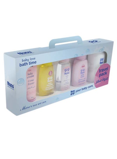 Buy Set Of 5 Bath Time Baby Gentle Care Products Travel Pack Set For Children in Saudi Arabia