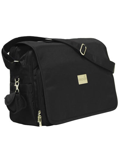 Buy Forever Multifunctional Diaper Messenger Bag, Large Capacity, Excellent Quality And Elegant Appearance - Black in Saudi Arabia