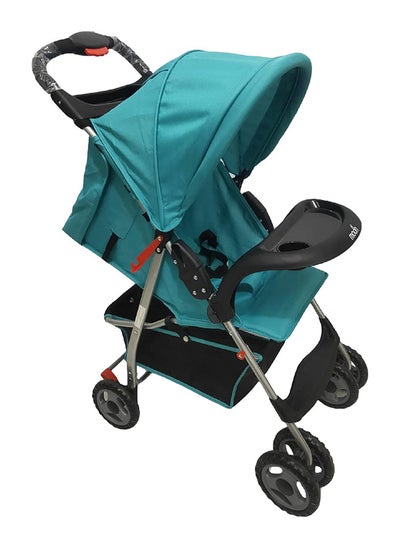 Buy Trek One Fold Adjustable Stroller With Swivel Wheel And Removable Tray - Blue in Saudi Arabia