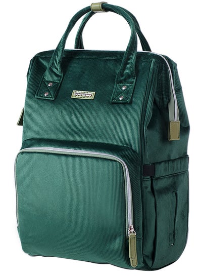 Buy Diaper Bag Corduroy - Green Green in UAE