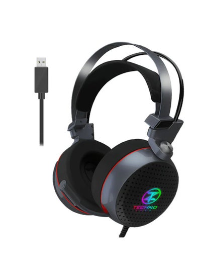 اشتري USB 7.1 Gaming Headset Backlit LED K63 With Vibration For Computer And PlayStation - Not For Mobile في مصر