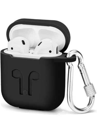 Buy Silicone ShockProof Cover Case For Apple AirPods Black in Egypt