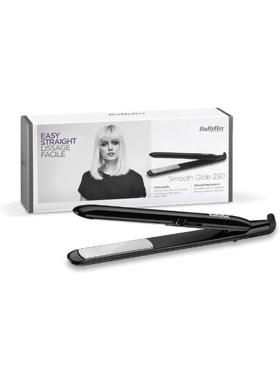 Buy ST240SDE Smooth Glide 230 Hair Straightener, Fast Heat Up Ceramic Coated Plates For Rapid Results, 2 Digital Temp Settings 200°C - 230°C, Breathe Easy With Auto Shut Off Function Black/Silver in Egypt