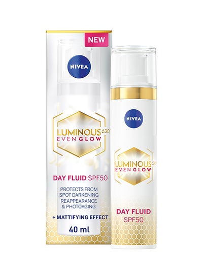 Buy Luminous 630 Even Glow Face Day Fluid With SPF 50 Clear 40ml in UAE