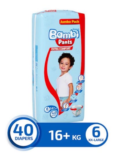 Buy Baby Diapers Mega Pack Size 6, XX-Large, 16+KG, 40 Count in Saudi Arabia