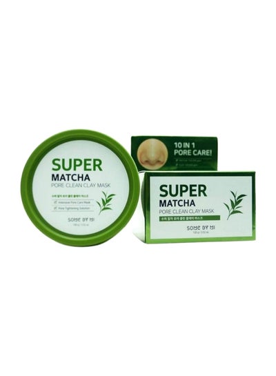 اشتري ماسك الطين سوبر ماتشا لتنظيف المسام أخضر 100جرام في السعودية