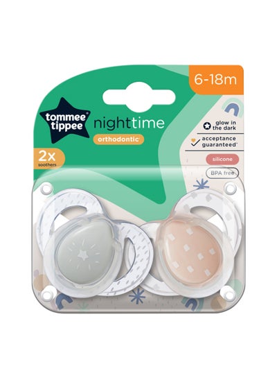 Buy Pack Of 2 Closer To Nature Night Time Soother (6-18 Months), Multicolour, 43336297 in Saudi Arabia