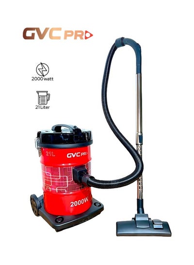 Buy Canister Vacuum Cleaner 21L 2000W 21 L 2000 W GVC-2000 Red in Saudi Arabia