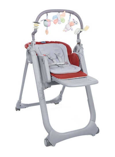 Buy Polly Magic Relax Highchair 0M-3Y, Red Passion in UAE