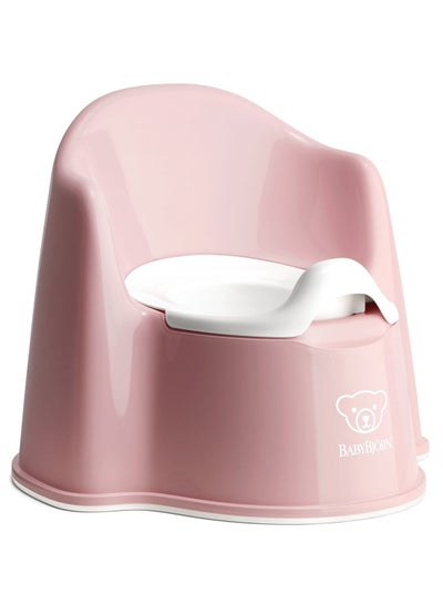 Buy Baby Potty Chair Powder Pink And White in Saudi Arabia