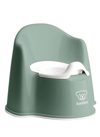 Buy Baby Potty Chair Deep Green And White in Saudi Arabia