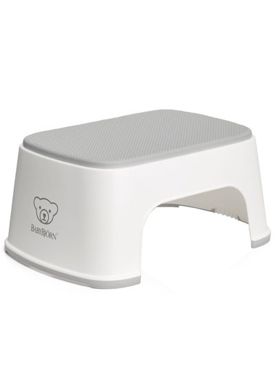 Buy Baby Step Stool White And Grey in UAE