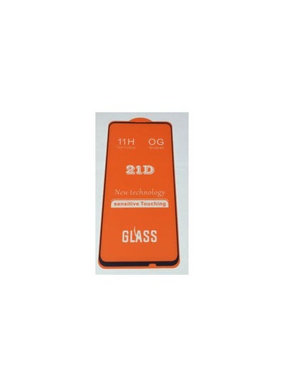 Buy AntiFingerprint 5D Glass Screen Protector for Huawei Y7 2018 Black in Egypt