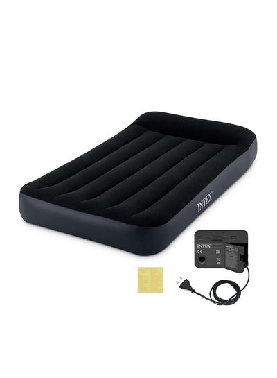 Buy Dura Beam Standard Fiber Tech-Technology Airbed PVC Black 99x191x25cm in Saudi Arabia