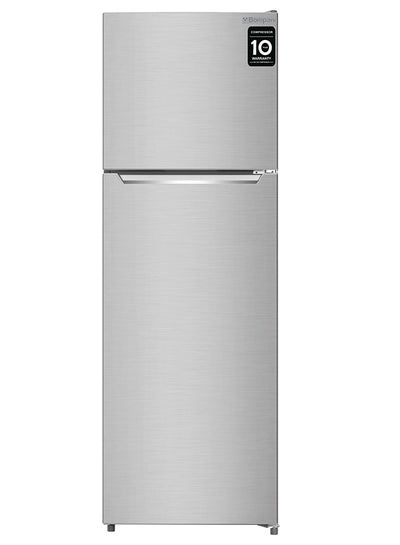 Buy Refrigerator – Big Ice Twister, Bottle Shelf, Electronic Control, Recessed Handle, 1-Year Full Warranty, And 5-Year Compressor BR280SS Grey in UAE