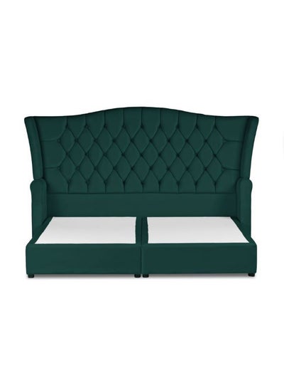 Buy Taj Mahal Velvet Bed Frame Dark Green 200x100cm in Saudi Arabia