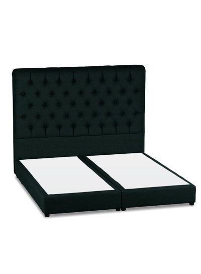 Buy Lujin Linen Bed Frame Dark Green 200x90cm in Saudi Arabia