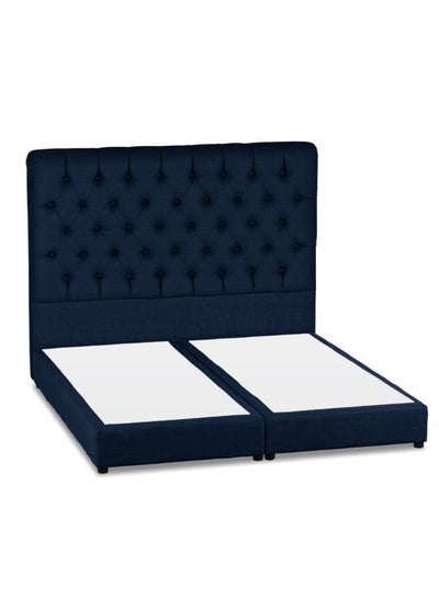 Buy Lujin Linen Bed Frame Dark Blue 200x150cm in Saudi Arabia