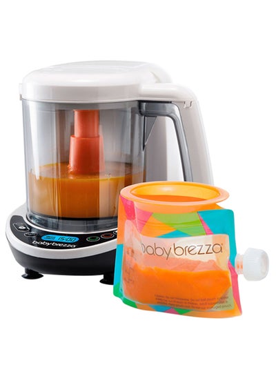 Buy One Step Baby Food Maker Deluxe, Includes 3 Pouches 3 Funnels Automatic Cooker And Blender in Saudi Arabia
