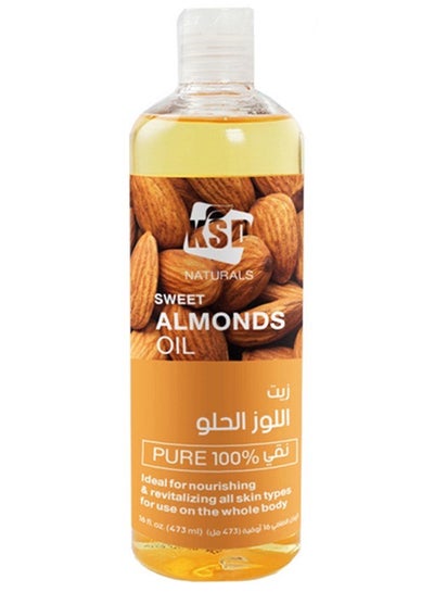 Buy Pure Moisturizing Almond Body Oil Clear 473ml in Saudi Arabia