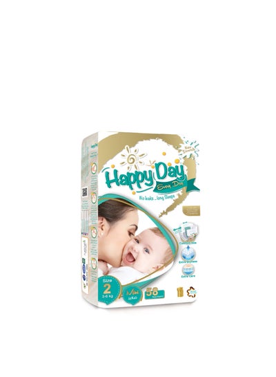 Buy Every Day Baby Diapers, Size 2 - small - 58 Pieces - 3-6 kg in Egypt