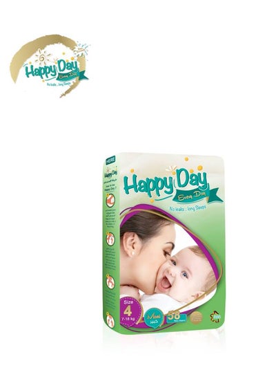 Buy 58 Pieces -  Every Day Baby Diapers, Size 4 - L, 7-18 Kg - in Egypt